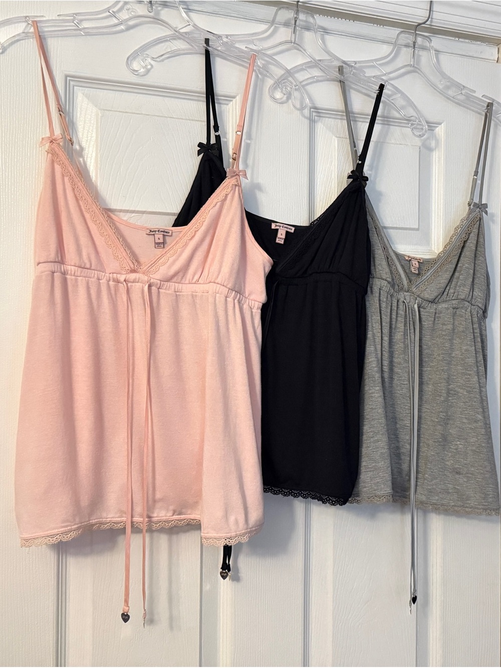 Juicy Couture Vintage Modal with Lace Babydoll Camisole top